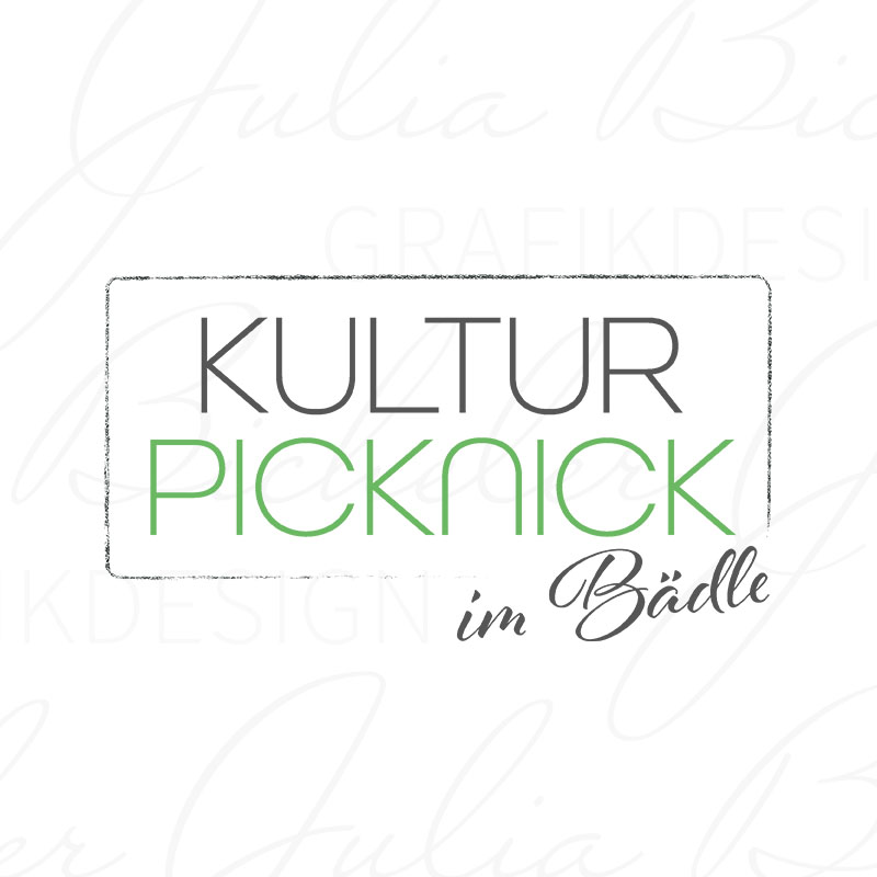 Kulturpicknick im Bädle Logodesign - Julia Bicheler Grafikdesign Waiblingen